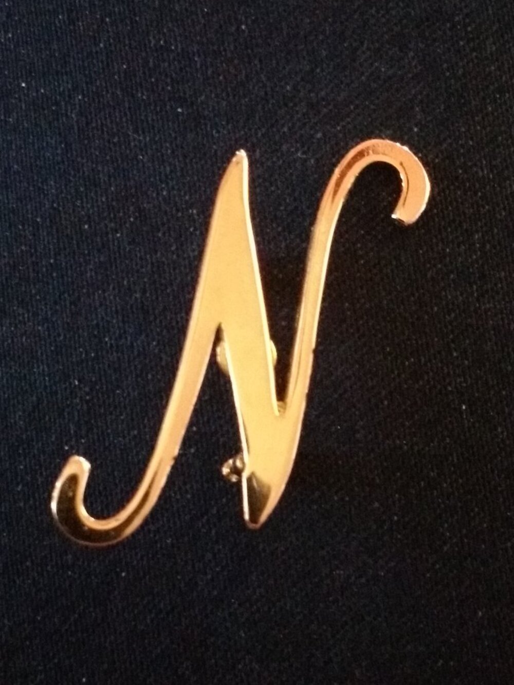 Gold Formal 'N' Pin